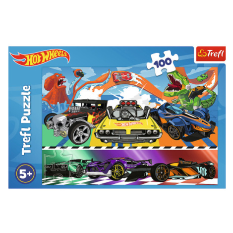 Trefl Puzzle 100 dílků - Rychlostní auta / Hot Wheels