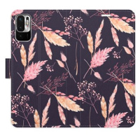 iSaprio flip pouzdro Ornamental Flowers 02 pro Xiaomi Redmi Note 10 5G