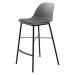 Furniria Designová barová židle Jeffery šedá