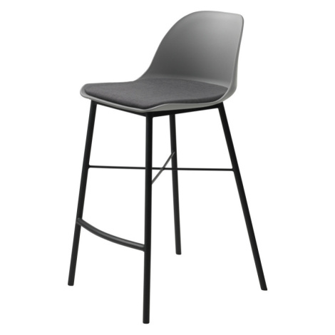 Furniria Designová barová židle Jeffery šedá
