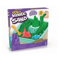 Kinetic sand krabice tekutého písku s podložkou zelená barva