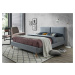 Čalouněná postel ACOMA 160 x 200 cm šedá