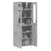 vidaXL Skříň highboard betonově šedá 69,5x34x180 cm kompozitní dřevo