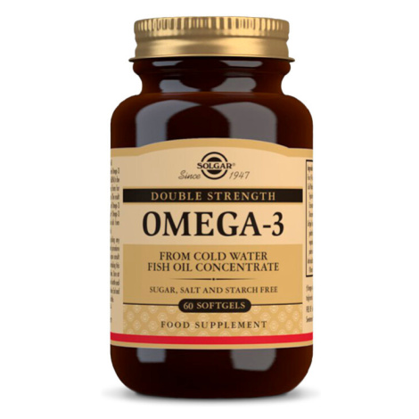 Solgar Omega-3 Double Strength rybí olej 60 tobolek