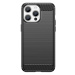 Pružné pouzdro s karbonovým vzorem pro iPhone 15 Pro Max Carbon Case - černé