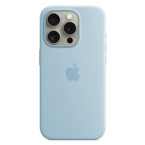 Kryt Apple iPhone 15 Pro Silicone Case with MS - Light Blue