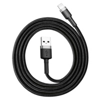 Baseus Cafule USB Lightning kabel 2,4 A 0,5 m (šedo-černý)