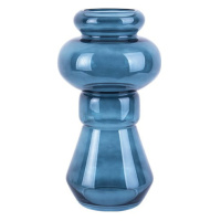 Modrá skleněná váza PT LIVING Morgana, výška 35 cm
