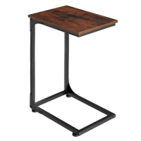 Tectake Odkládací stolek Erie 40×30×63cm, Industrial tmavé dřevo