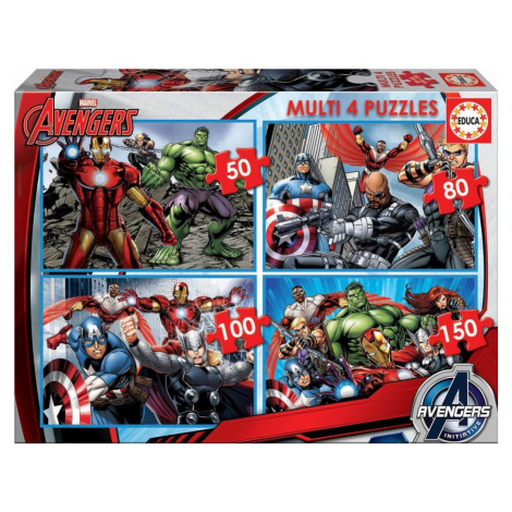 Puzzle Avengers 4v1 Educa