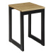 Dede Set - kuchyňský stůl 80 x 60 cm + 2x židle MINI  -  dub artisan / černá