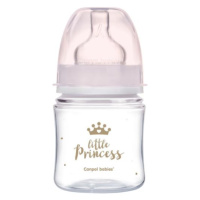 CANPOL BABIES Láhev se širokým hrdlem Royal Baby 120 ml růžová