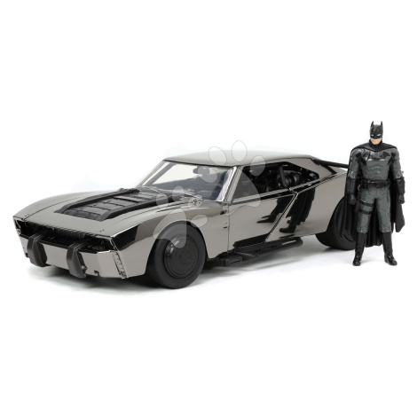 Autíčko Batman Batmobile 2022 Comic Con Jada kovové s otevíratelnými dveřmi a figurkou Batmana d