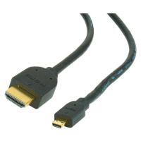 Gembird CABLEXPERT kabel HDMI-HDMI micro 3m, 1.3, M/M stíněný, zlacené kontakty, černá - CC-HDMI