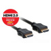 AQ KVH015 HDMI - HDMI, M/M, 2.0 4K, High speed, Ethernet, 1.5m, černá - xkvh015