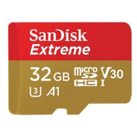 Paměťová karta SanDisk Extreme microSDHC 32GB 100/60 MB/s V30 A1 U3 4K (SDSQXAF-032G-GN6MA)