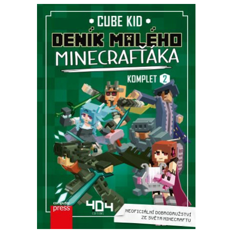 Deník malého Minecrafťáka komplet 2 - dárkový box (komplet) (Defekt) - Cube Kid Computer Press