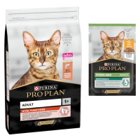 PURINA PRO PLAN, 10 kg + kapsičky zdarma - Adult Vital Functions Salmon 10 kg + Sterilised Adult