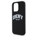 Zadní kryt DKNY Liquid Silicone Arch Logo MagSafe pro Apple iPhone 16 Pro Max, černá