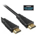 PremiumCord HDMI High Speed + Ethernet kabel, zlacené konektory, 1m