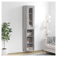 vidaXL Skříň highboard šedá sonoma 34,5 x 34 x 180 cm kompozitní dřevo