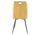 Jídelní židle ORCU žlutá/černá