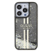 Guess PC/TPU Liquid Glitter Gold Stripe kryt iPhone 15 Pro Max černý