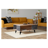 Konferenční stolek YUKA 39,5x90 cm hnědá/černá