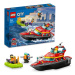 LEGO® City 60373 Hasičská záchranná loď a člun