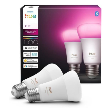SADA 2x LED Stmívatelná žárovka Philips Hue WACA E27/8,1W/230V 1000-20000K 8720169365735