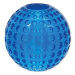 DOG FANTASY hračka strong míček guma s důlky modrá 6,3 cm