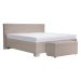 Čalouněná postel Windsor 160x200, béžová, včetně matrace
