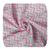 Xkko Bambusová osuška 90×100, Scandinavian Baby Pink Chevron