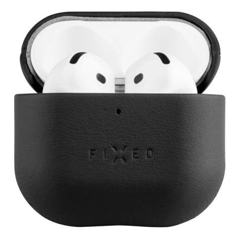 FIXED PodsLeather kožené pouzdro pro Apple AirPods 4 černé