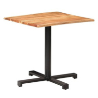 Bistro stolek s živou hranou 80 × 80 × 75 cm masivní akácie