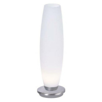 PAUL NEUHAUS LED stolní lampa z opálového skla v jednoduchém designu a stříbrnou nohou 2700K PN 