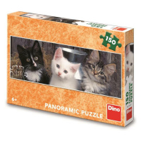 Dino Tři koťata 150 panoramic Puzzle