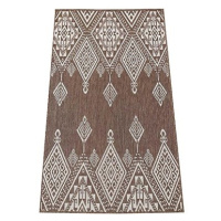 Kusový koberec Zara 13 hnědý 80 × 150 cm oboustranny