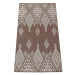 Kusový koberec Zara 13 hnědý 80 × 150 cm oboustranny