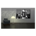 Ručně malovaný POP Art Ray Charles 3 dílný 120x80cm