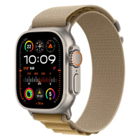 Apple Watch Ultra 2 GPS + Cellular, 49mm přírodně titanové pouzdro s žlutohnědým alpským tahem -