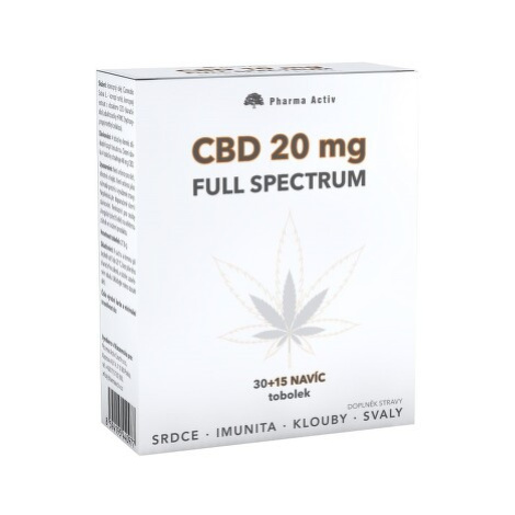 CBD 20mg Full Spectrum tob.30+15 navíc Pharma Activ
