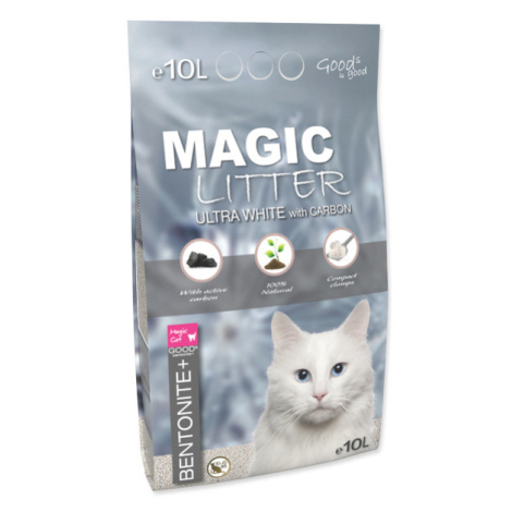 Kočkolit Magic Litter Bentonite+ Ultra White Carbon 10l