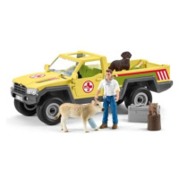 Schleich Záchranné terénní auto s veterinářem