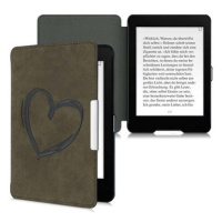 KW Mobile Felt Brushed Heart - KW5492402 - Pouzdro pro Amazon Kindle Paperwhite 4 (2018) - hnědé