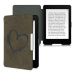 KW Mobile Felt Brushed Heart - KW5492402 - Pouzdro pro Amazon Kindle Paperwhite 4 (2018) - hnědé