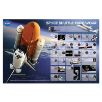 Plakát, Obraz - Shuttle Endeavour Missions0912, 91.5 × 61 cm