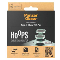 PanzerGlass HoOps Apple iPhone 15/15 Plus - ochranné kroužky pro čočky fotoaparátu - zelený hlin