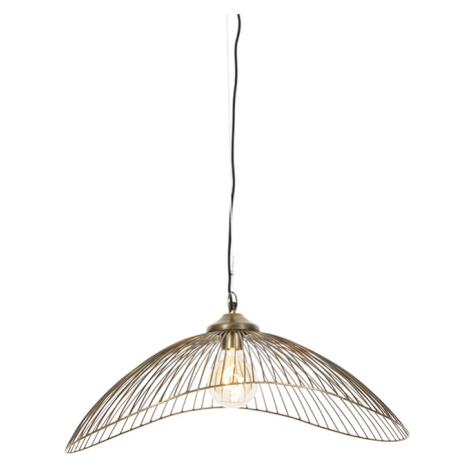 Designové závěsné svítidlo mosazné 64 cm - Pia QAZQA