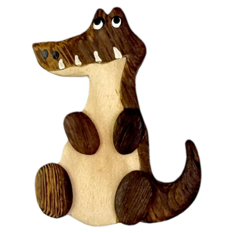 2Kids Toys Dřevěná magnetka velká Krokodíl